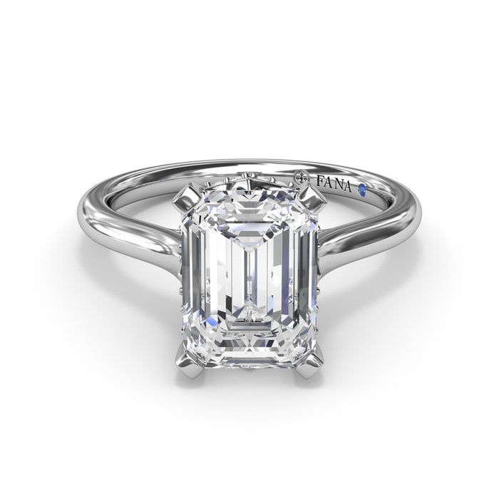 Timeless Hidden Halo Engagement Ring Setting