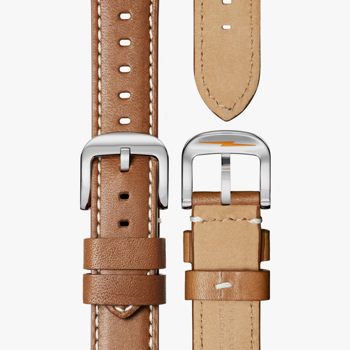 Shinola Runwell, Green Dial with Largo Tan Leather Strap