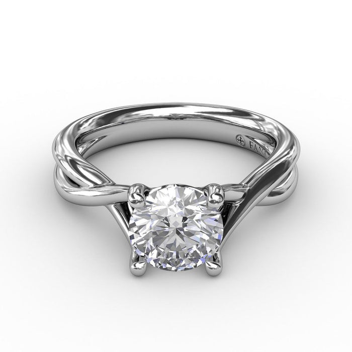 Infinity Solitaire Engagement Ring Setting