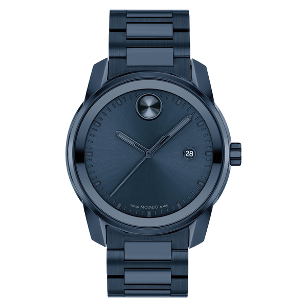Movado Bold Verso Blue Dial and Stainless Steel Men's Watch