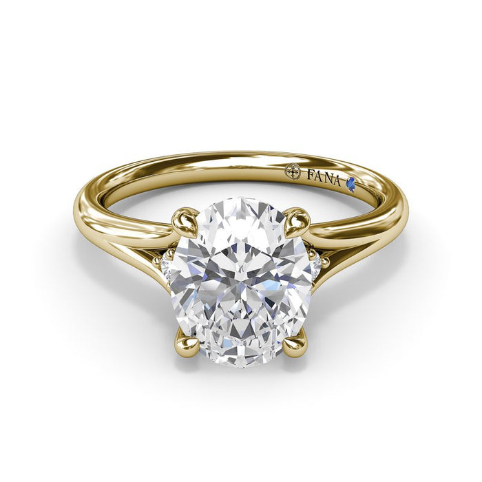 Split Shank with Accent Diamonds Engagement Ring Setting