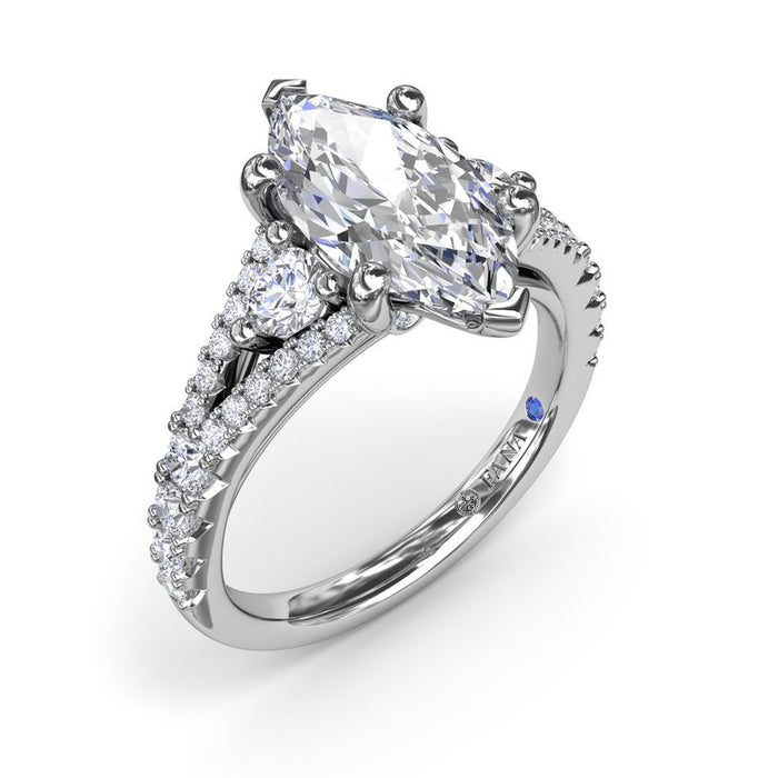 Split Shank Marquise Engagement Ring Setting