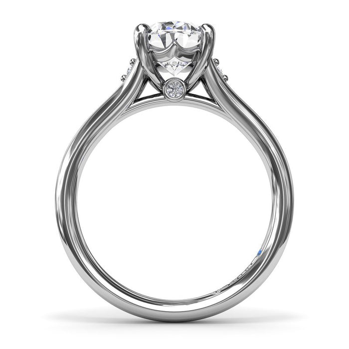 Split Shank with Accent Diamonds Engagement Ring Setting