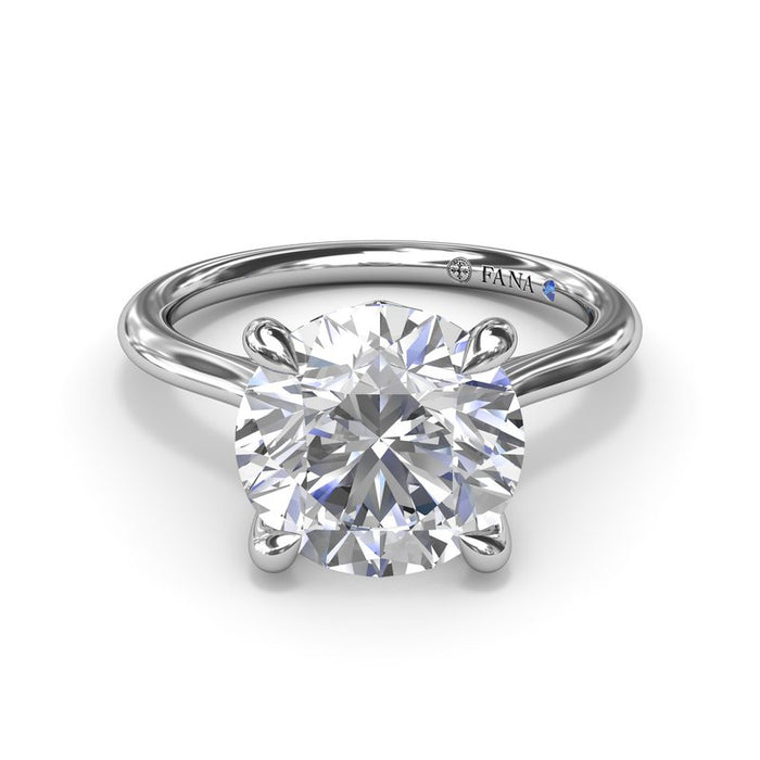Round Solitaire Engagement Ring Setting