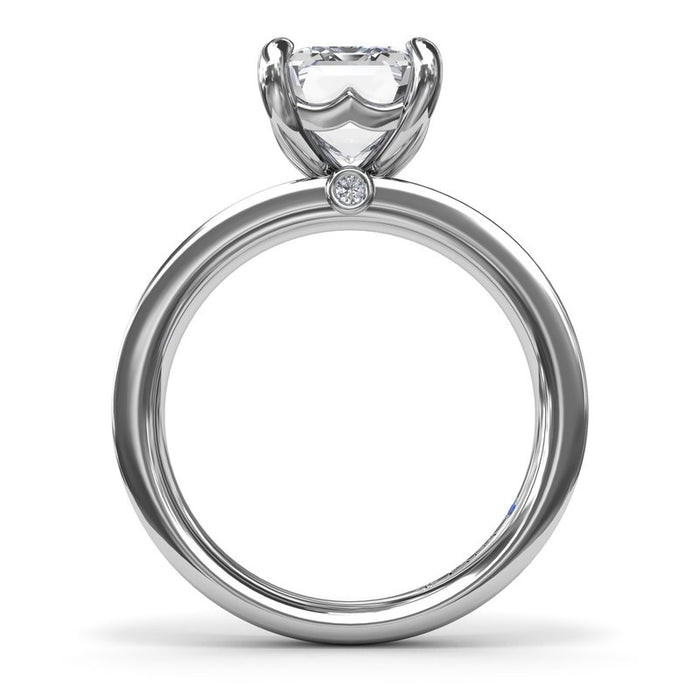 Wide Band Engagement Ring Setting