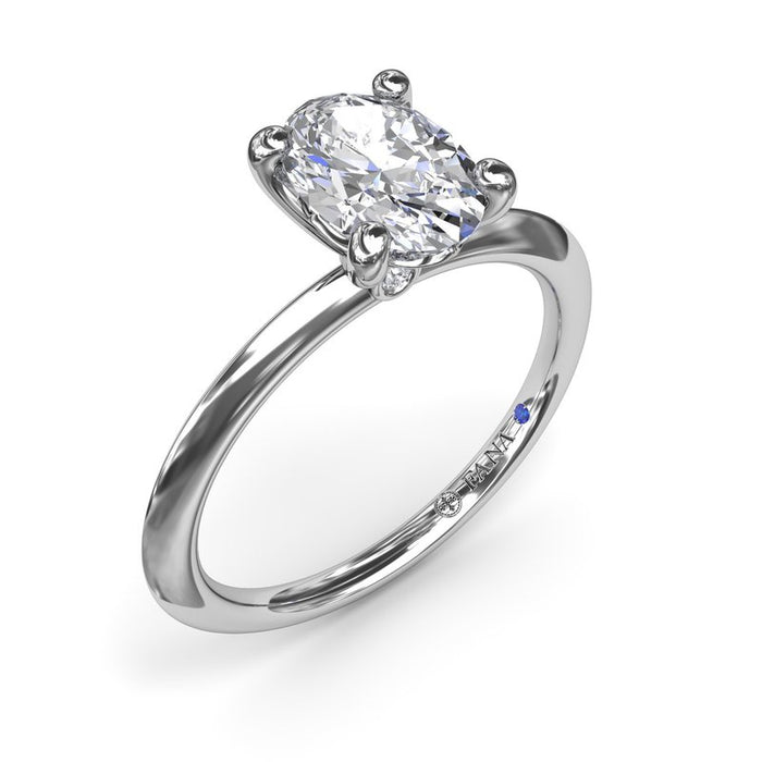 Knife-Edge Solitaire Engagement Ring Setting