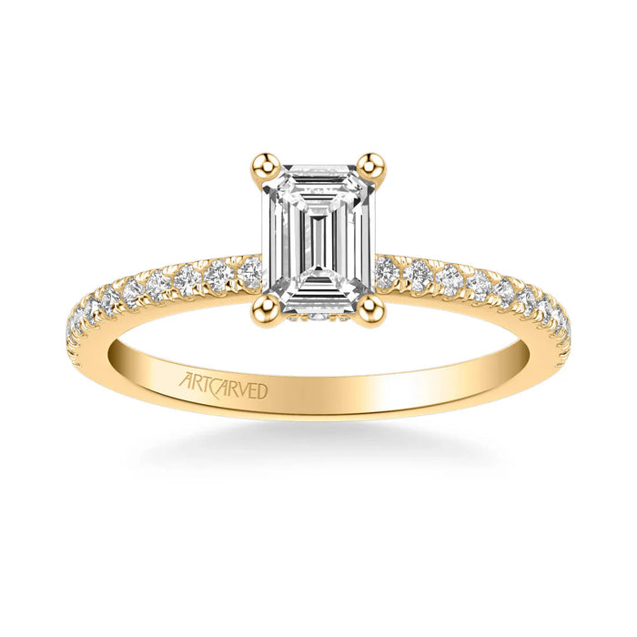 Sybil Classic Side Stone Engagement Ring Setting