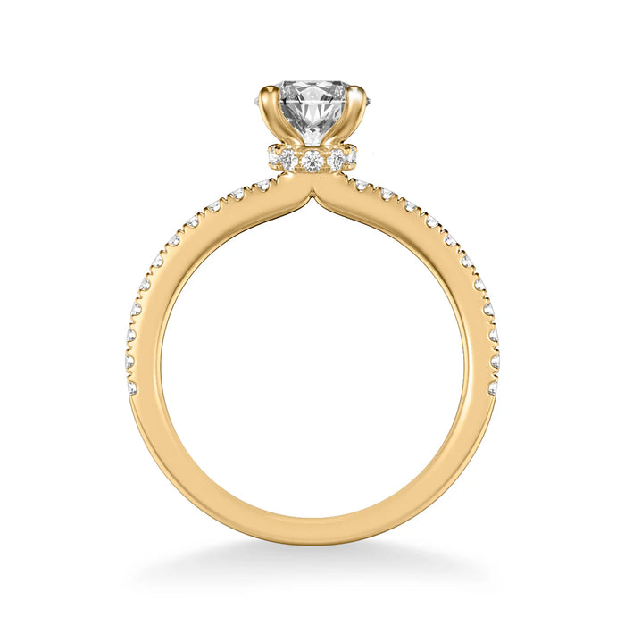 Sybil Classic Side Stone Engagement Ring Setting