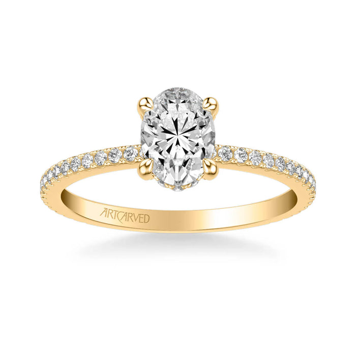 Chelsea Classic Side Stone Engagement Ring Setting
