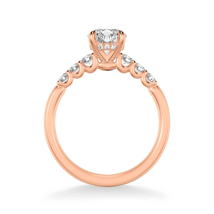 Erica Classic Side Stone Engagement Ring Setting
