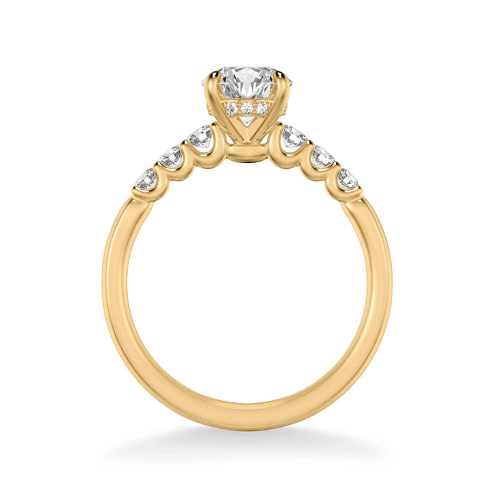 Erica Classic Side Stone Engagement Ring Setting
