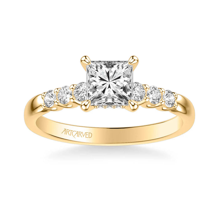 Erica Classic Side Stone Engagement Ring Setting