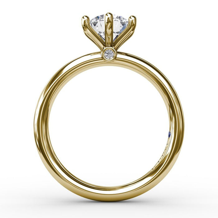 Six-Prong Solitaire Engagement Ring Setting