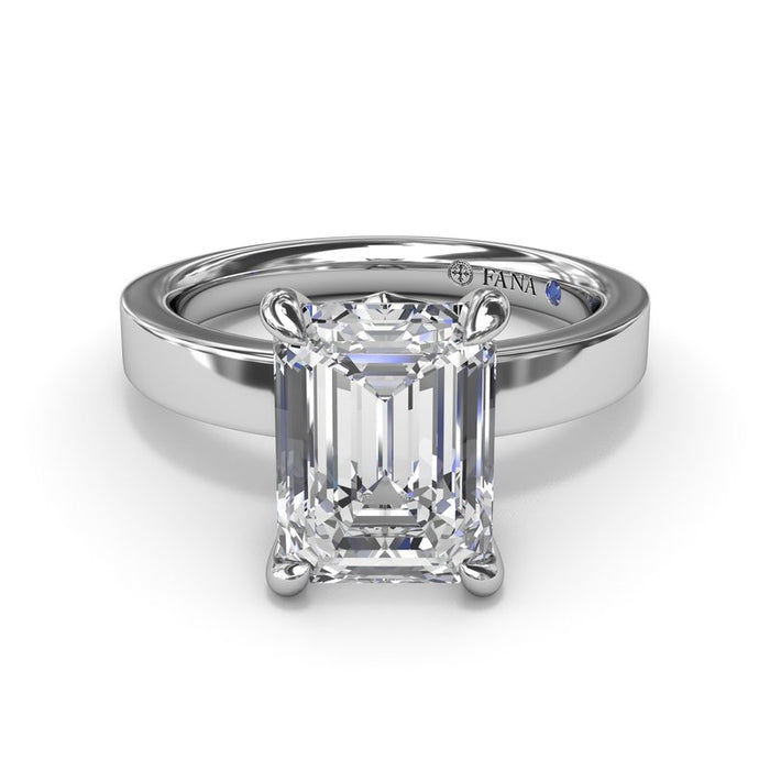 Wide Band Engagement Ring Setting