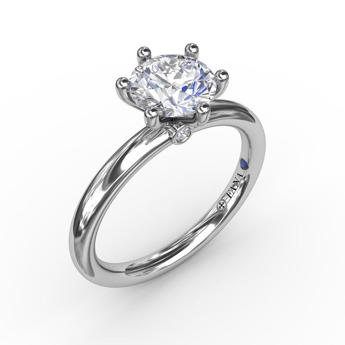 Six-Prong Solitaire Engagement Ring Setting