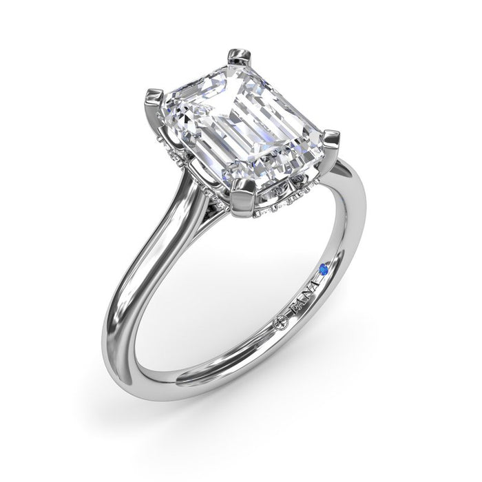 Timeless Hidden Halo Engagement Ring Setting