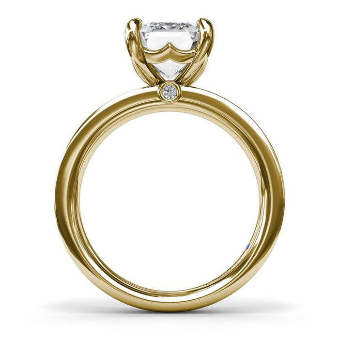 Wide Band Engagement Ring Setting