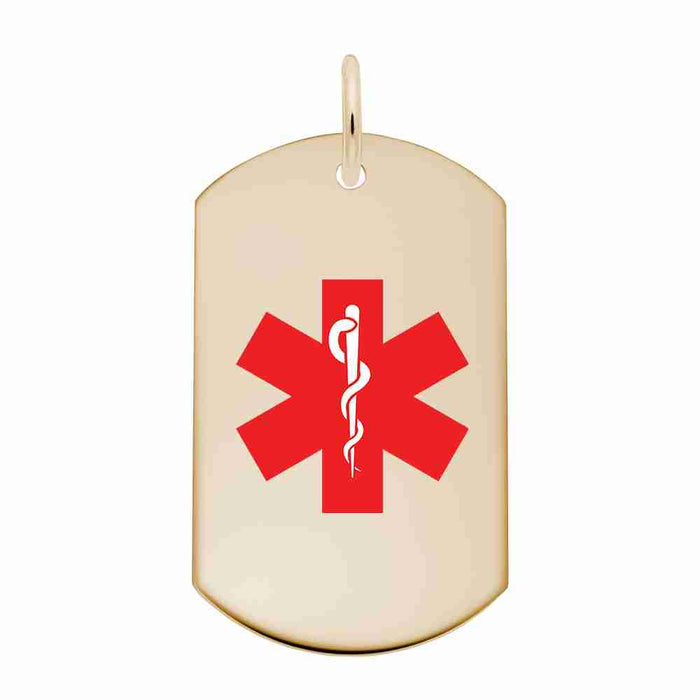 Medical Dog Tag Charm