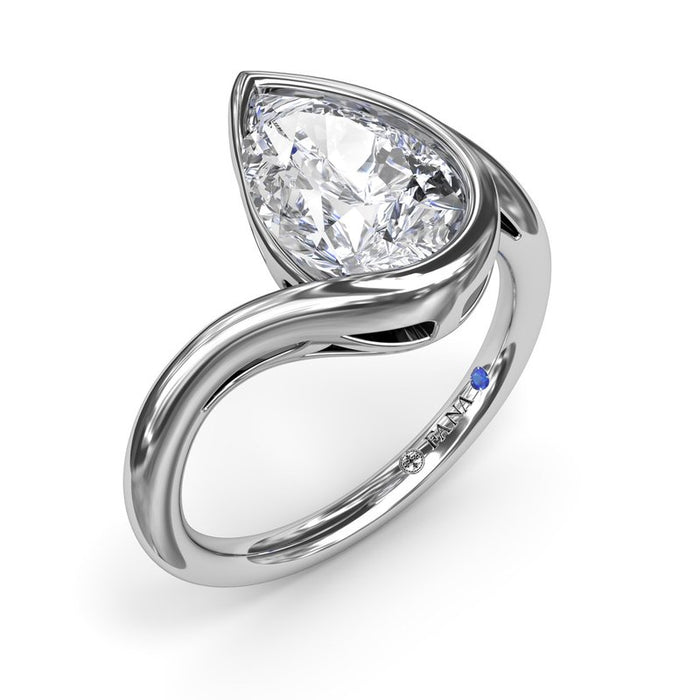 Bypass Pear-Shape Engagement Ring Setting