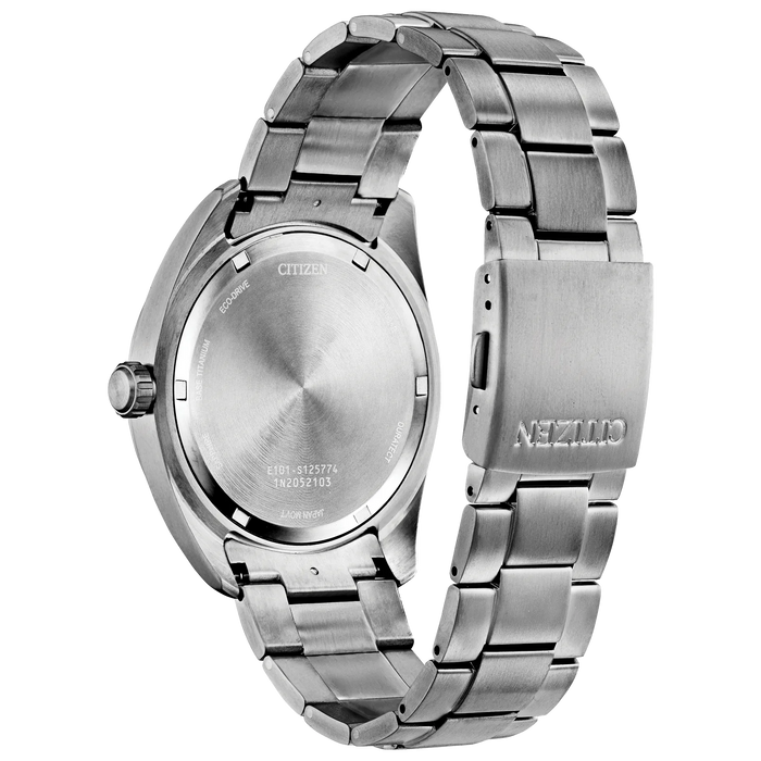 Citizen Garrison Eco-Drive Watch, Silver-Tone with Black Dial
