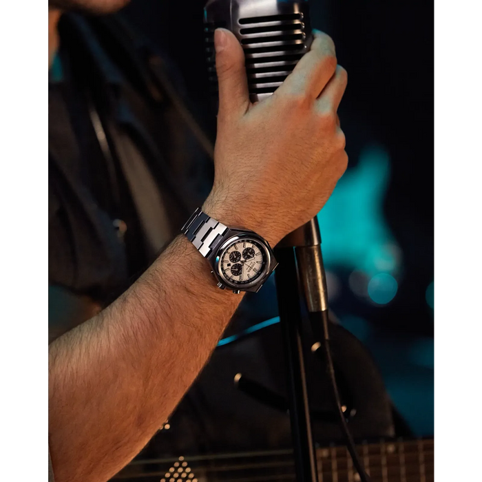 Citizen Zenshin Chrono Eco-Drive Watch, Silver-Tone with Silver Citizen Zenshin Chrono Eco-Drive Watch, Silver-Tone with Silver
