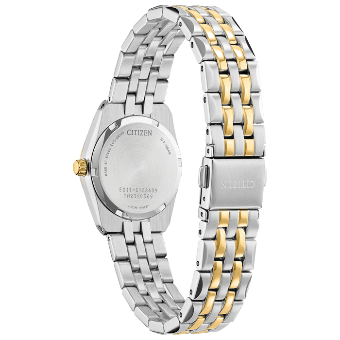 Citizen Corso Eco-Drive Watch, Two-Tone with White Dial