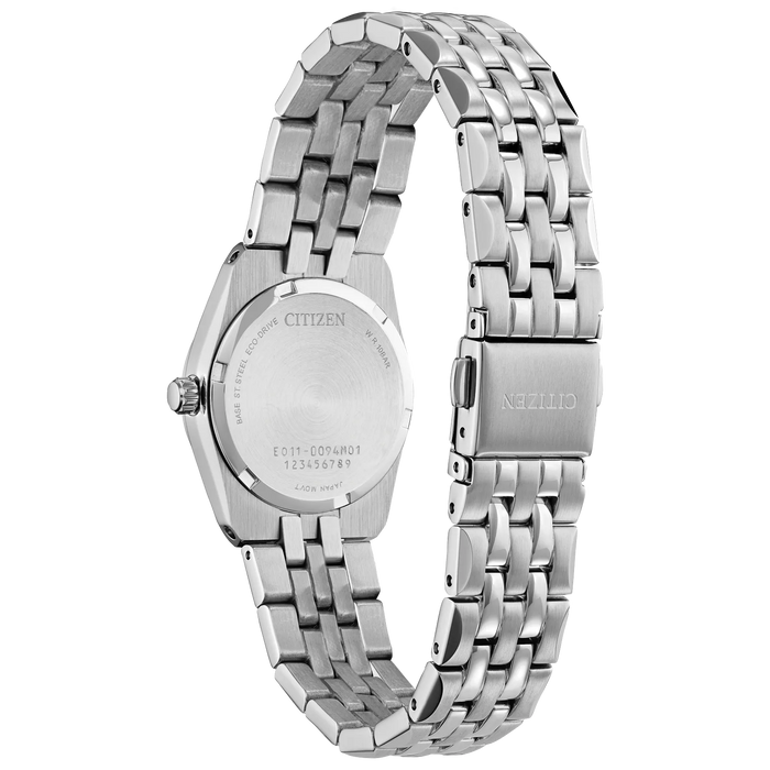 Citizen Corso Diamond Eco-Drive Watch, Silver-Tone with Taupe Dial