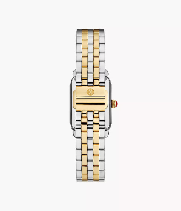 Michele Deco Park Watch, Two-Tone with White MOP Dial