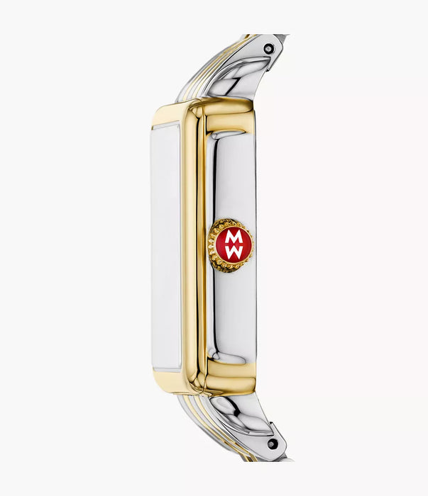 Michele Deco Park Watch, Two-Tone with White MOP Dial