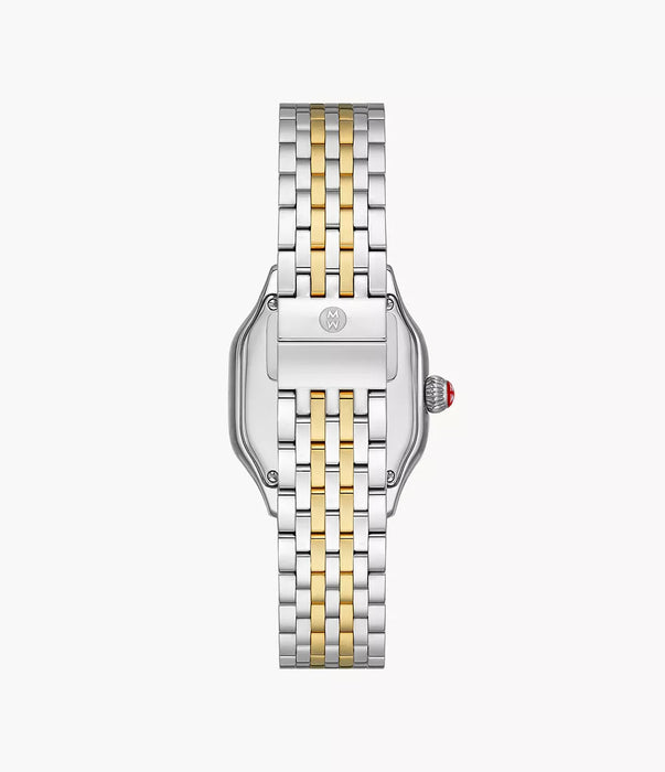 Michele Meggie Watch, Two-Tone With White MOP Dial