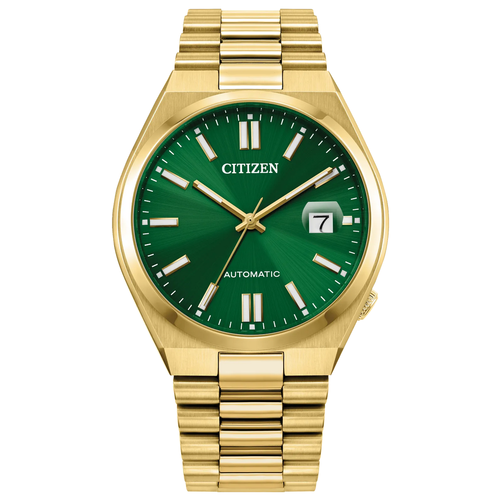 Citizen Tsuyosa Automatic Watch, Gold-Tone with Green Dial