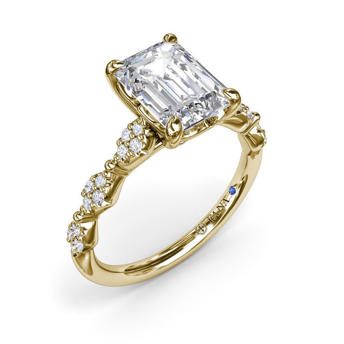 Modern Vintage Engagement Ring Setting