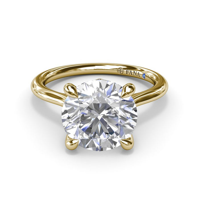 Round Solitaire Engagement Ring Setting