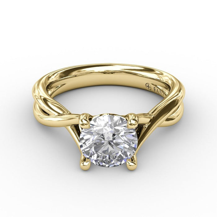 Infinity Solitaire Engagement Ring Setting