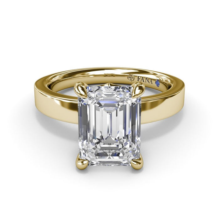 Wide Band Engagement Ring Setting