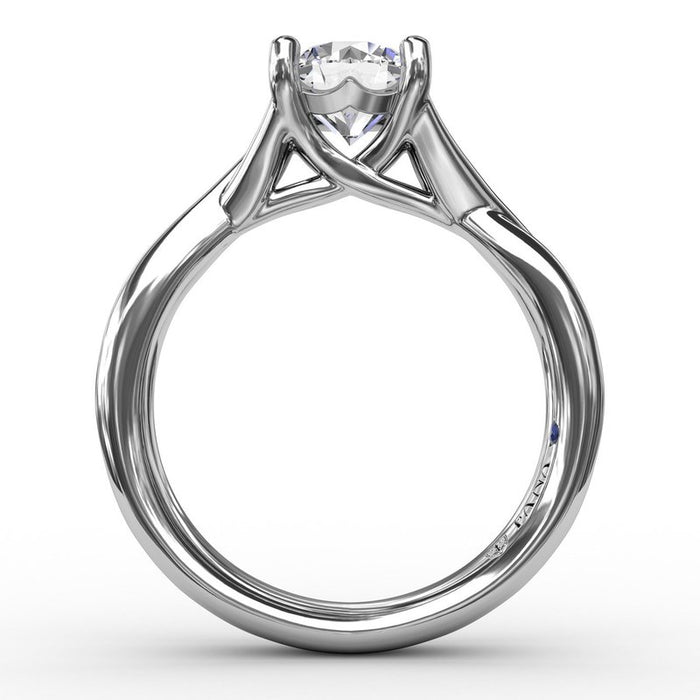 Infinity Solitaire Engagement Ring Setting