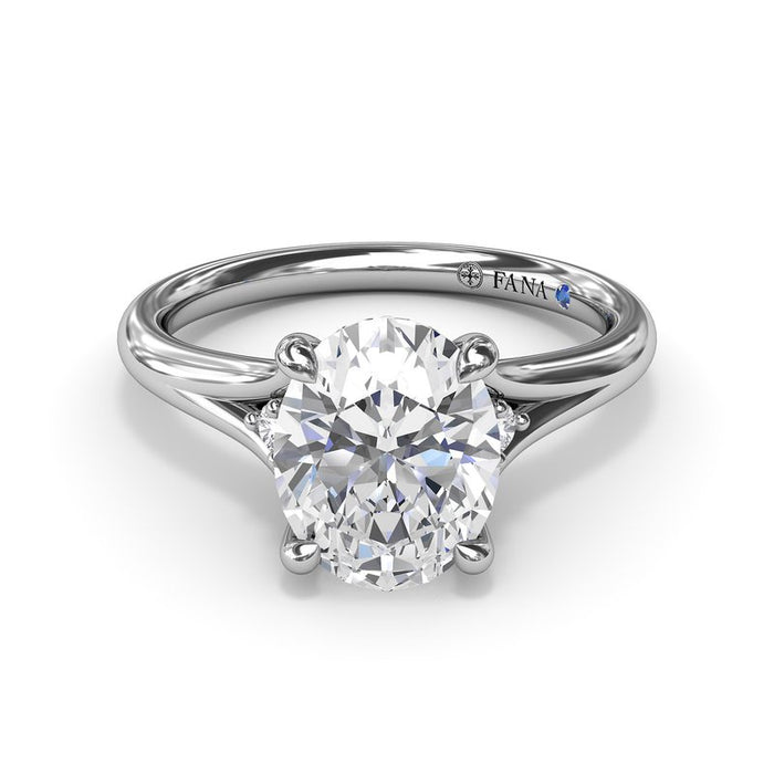 Split Shank with Accent Diamonds Engagement Ring Setting