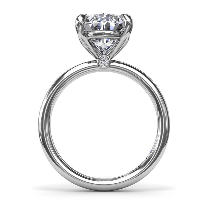 Five Prong Pear-Shape Solitaire Engagement Ring Setting