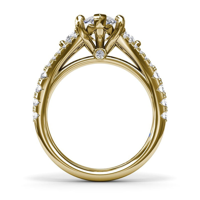 Split Shank Marquise Engagement Ring Setting