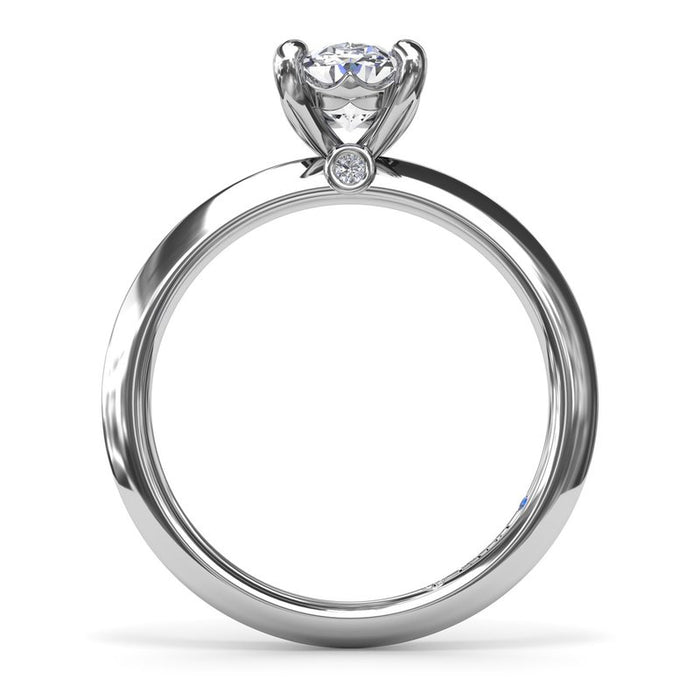 Knife-Edge Solitaire Engagement Ring Setting