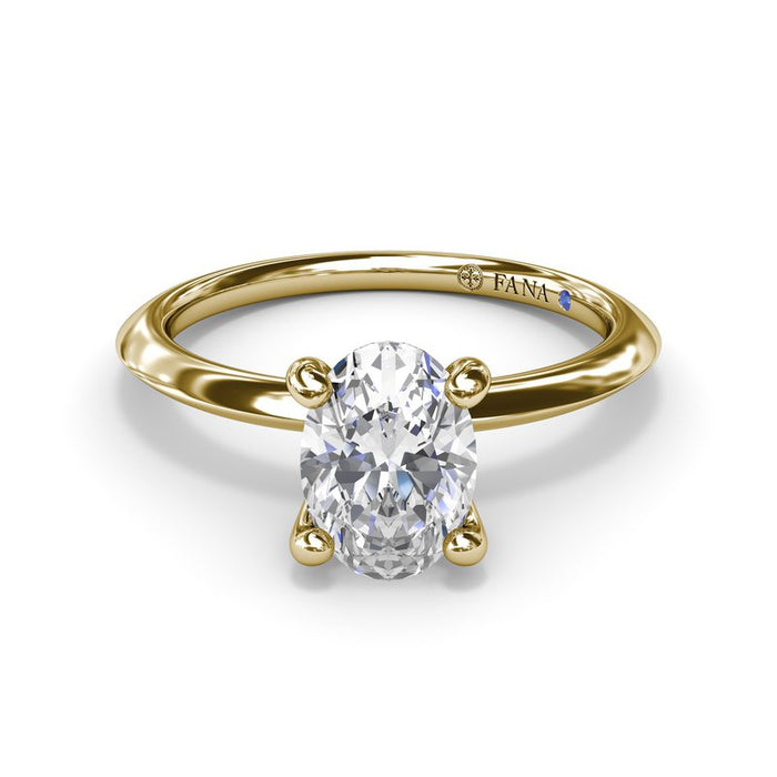 Knife-Edge Solitaire Engagement Ring Setting