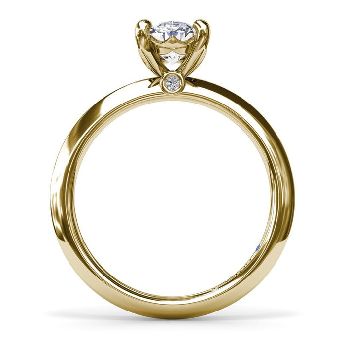 Knife-Edge Solitaire Engagement Ring Setting
