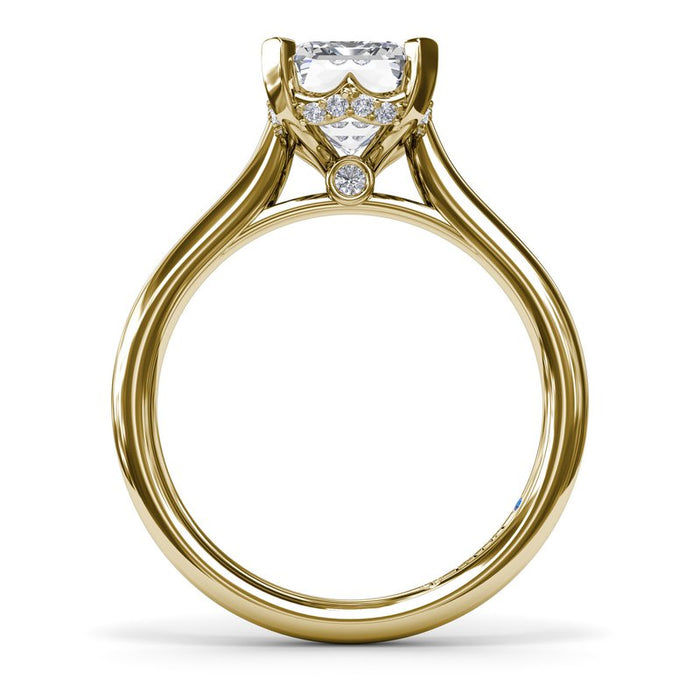 Timeless Hidden Halo Engagement Ring Setting