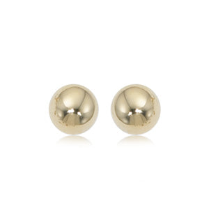 14k Yellow Gold 7mm Ball Stud Earrings