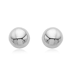 Sterling Silver 12mm Button Earrings