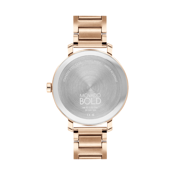 Movado Bold Evolution Rose Gold Museum Dial and Stainless Steel Watch