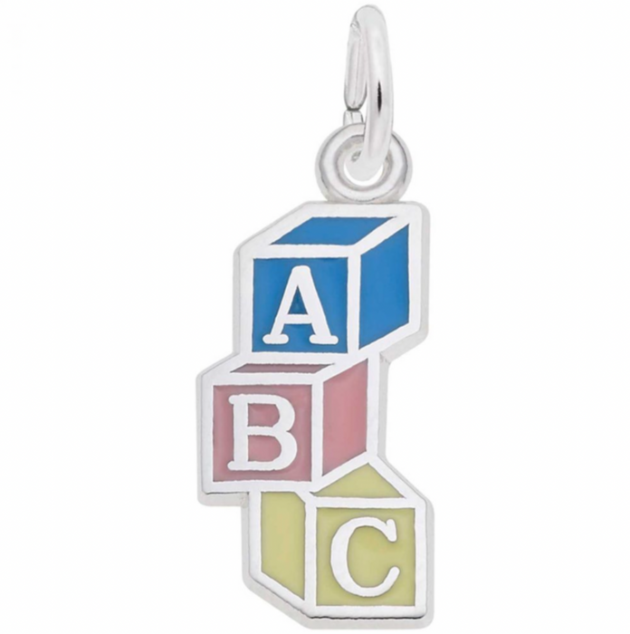 Rembrandt Sterling Silver ABC Block Charm