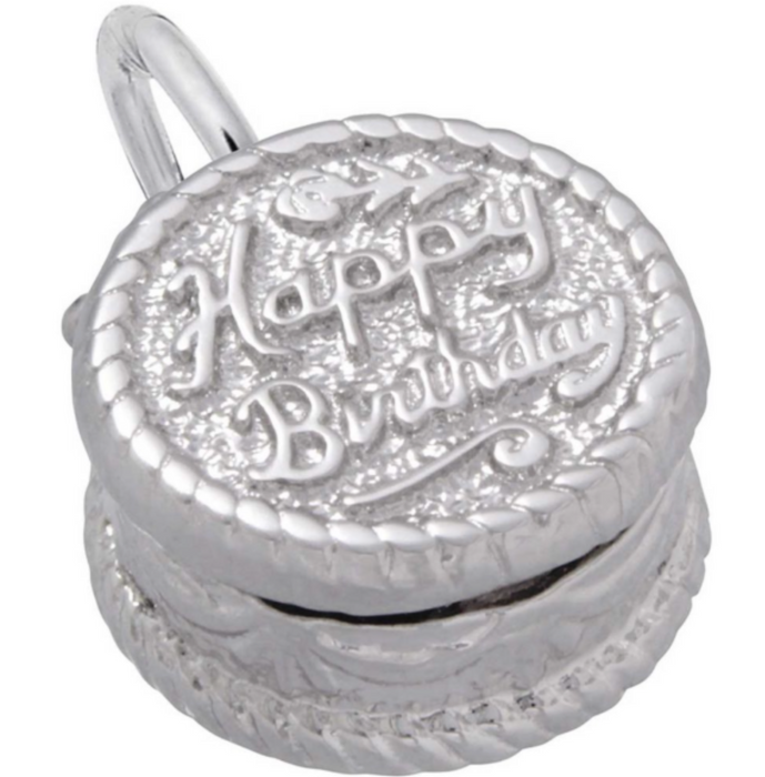 Rembrandt Sterling Silver Birthday Cake Charm