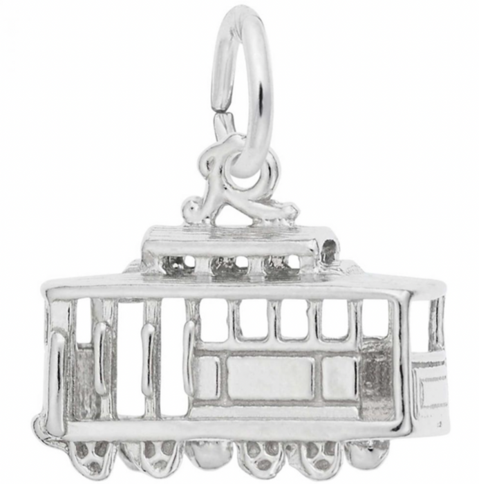 Rembrandt Sterling Silver Cable Car Charm