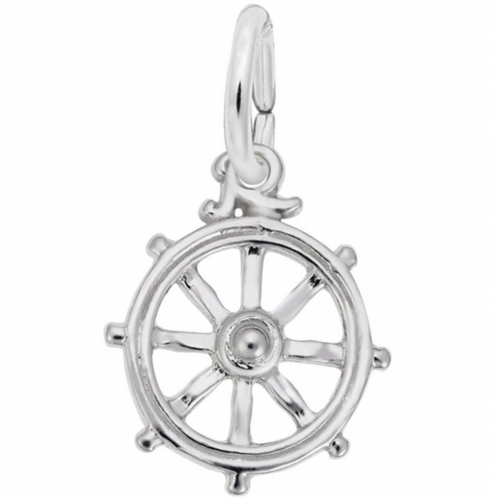 Rembrandt Sterling Silver Ship Wheel Charm